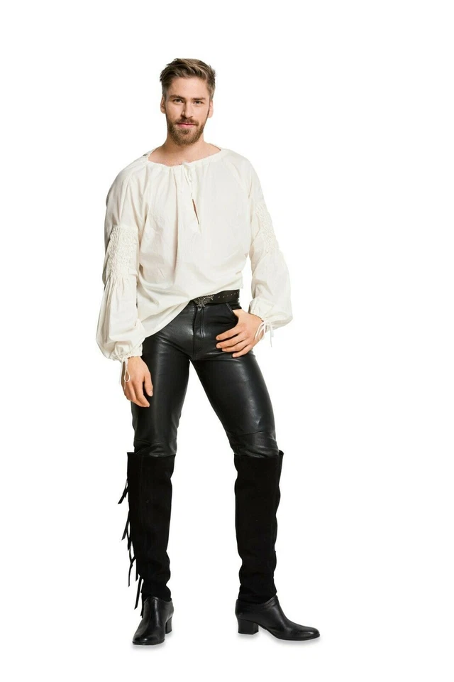 Burda Pattern Men's Historical Frock Renaissance Shirt & Waistcoat Costume #6399 - Image 4 of 4