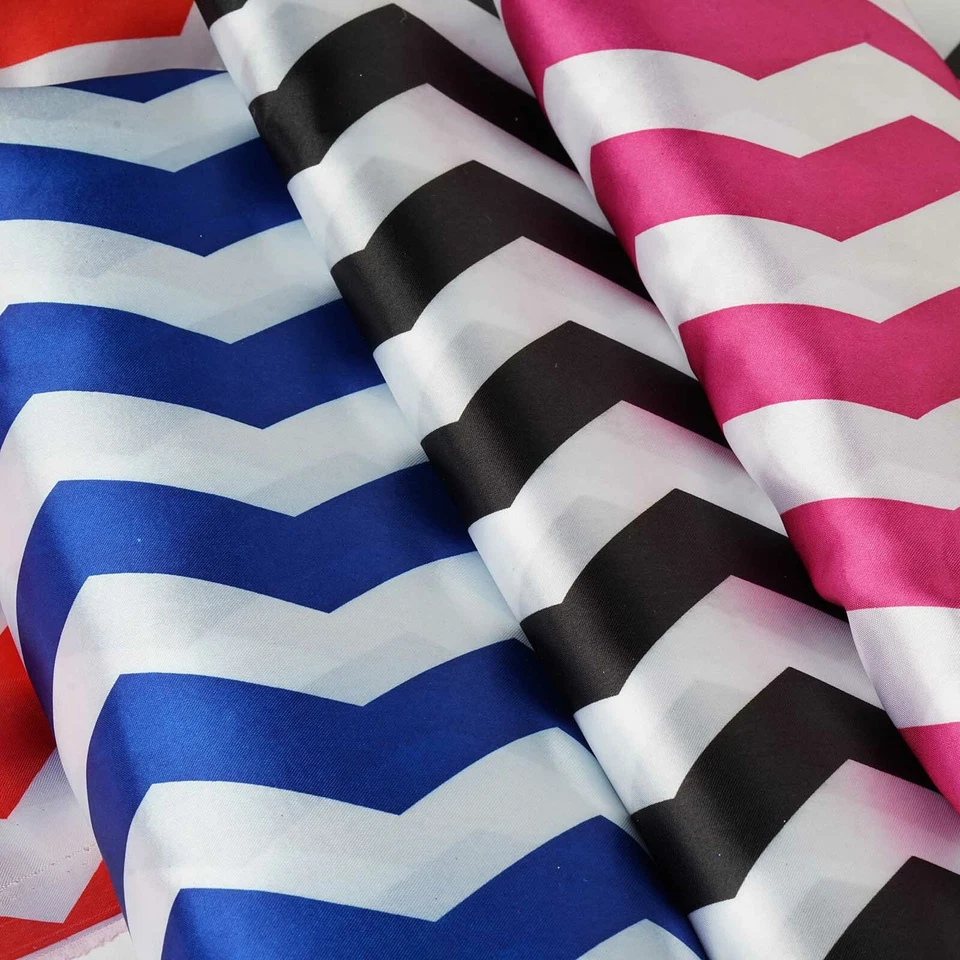 54 «x 30 футов атласный шеврон ткани болт сделай сам Crafts свадьбы вечеринки украшения - Изображение 2 из 3