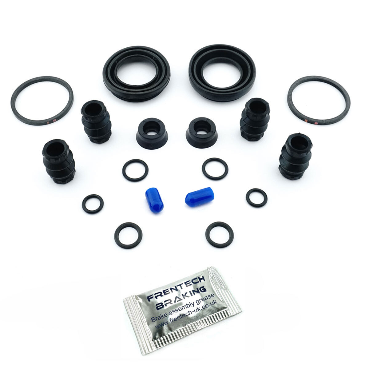 For VW Passat 2000-2005 2x Rear Brake Caliper Repair Kits Seals (Vented Discs)