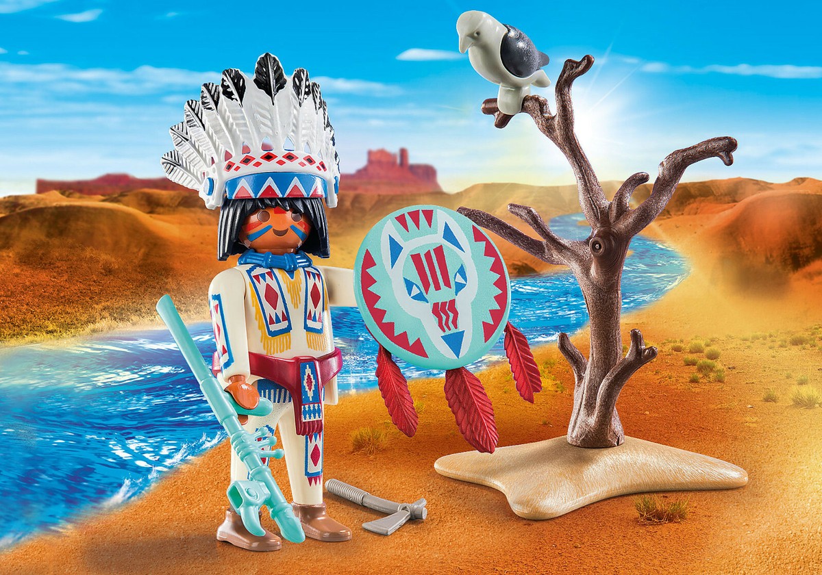 Playmobil Native American Indian Chief Special Plus 70062 NEW NO