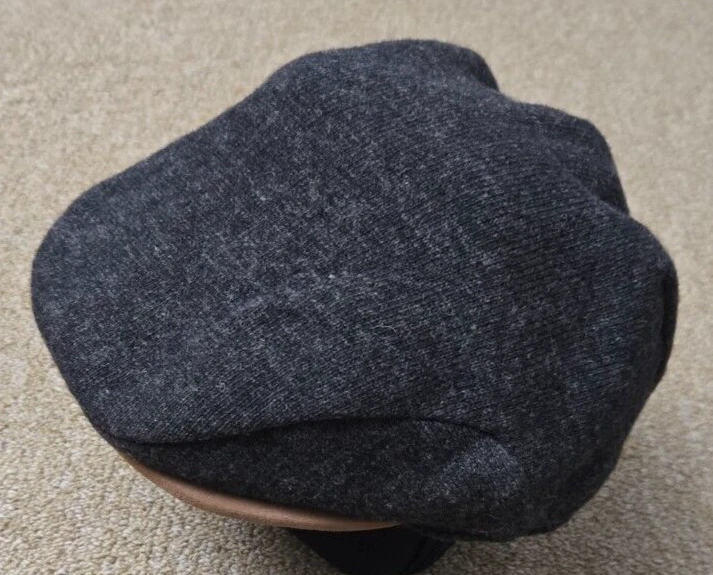 Polo Ralph Lauren Newsboy Gorra Sombrero Gris Talla M-L Mezcla Lana/Lana? LEER Foto 2 de 4