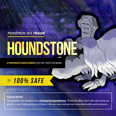 Houndstone Pokemon #972 GO Gen 9 Paldea 900+ CP