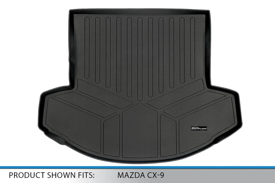 SMARTLINER Custom Fit Cargo Trunk Liner Mat OEM All Weather 2016-2024 Mazda CX-9 - Image 3 of 4