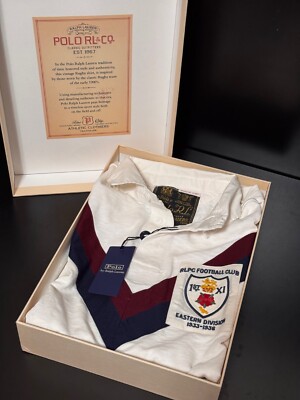 NEW Polo Ralph Lauren RL Co Chevron Rugby Jersey Limited Edition Box