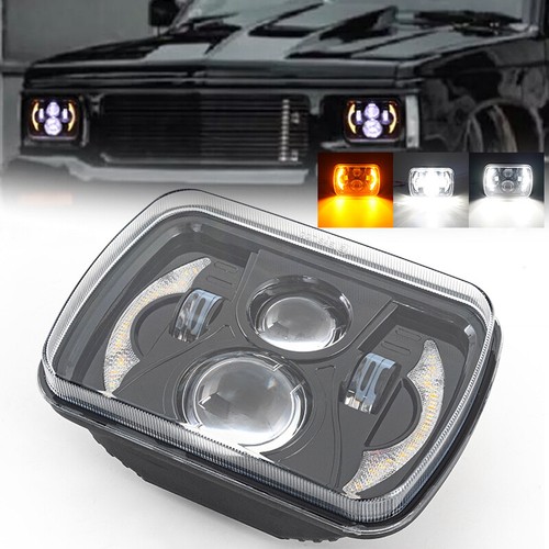 7x6" Led Projector Headlight Hi/Lo Halo DRL for Ford F-150 F-250 F-350 Trucks - Picture 2 of 14