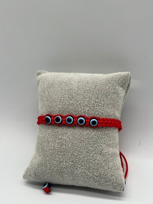 Evil's Eyes Red String Adjustable Bracelet Pack of 12