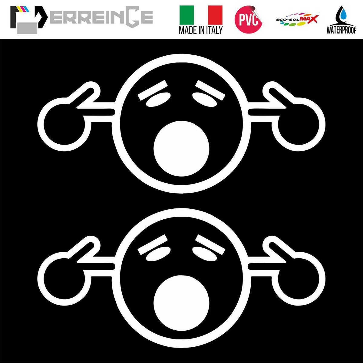 Erreinge Sticker X2 Bomba BOMA JDM Dub Tuning Adesivo Sagomato In PVC - Foto 5