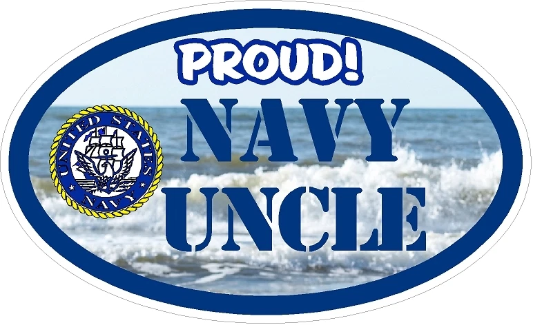 BIGGYGRAPHICS NAVY UNCLE MILITARY VINYL DECAL PROUD