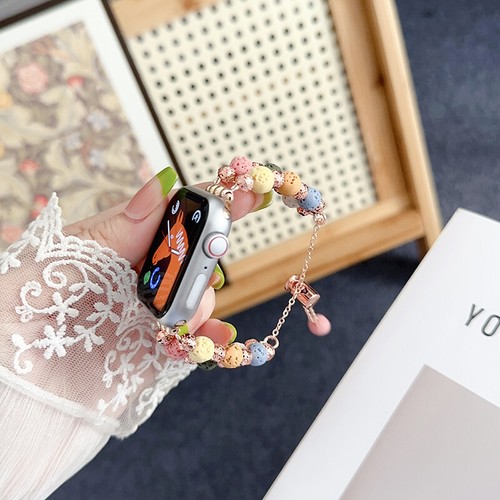 Adjustable Beaded Bracelet Watch Band Strap For Apple Watch Ultra 2 9 8 7 6 5 4 - Picture 9 of 22