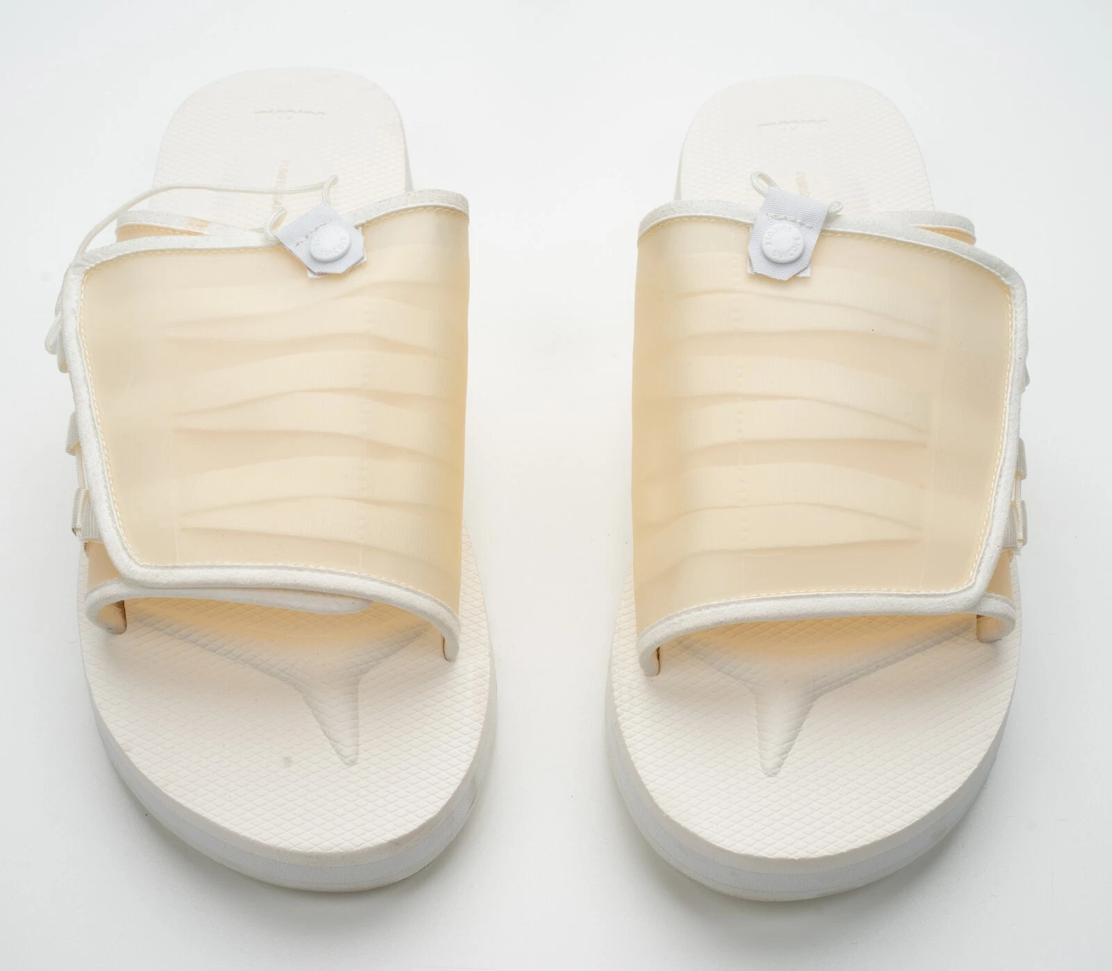New Fumito Ganryu White Suicoke Edition Silicon Slip-On Sandals Sz 11