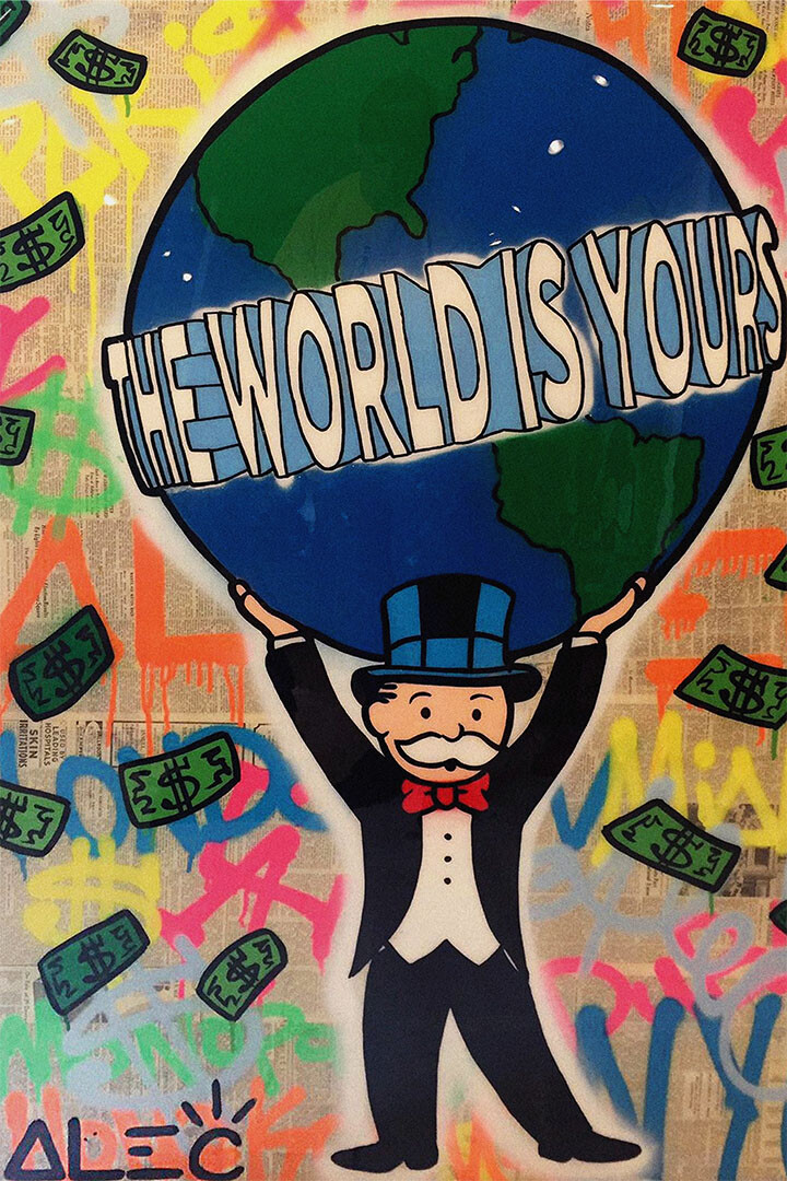 Alec Monopoly Brand Ambassador Painting Print Wall Art Home Decor
