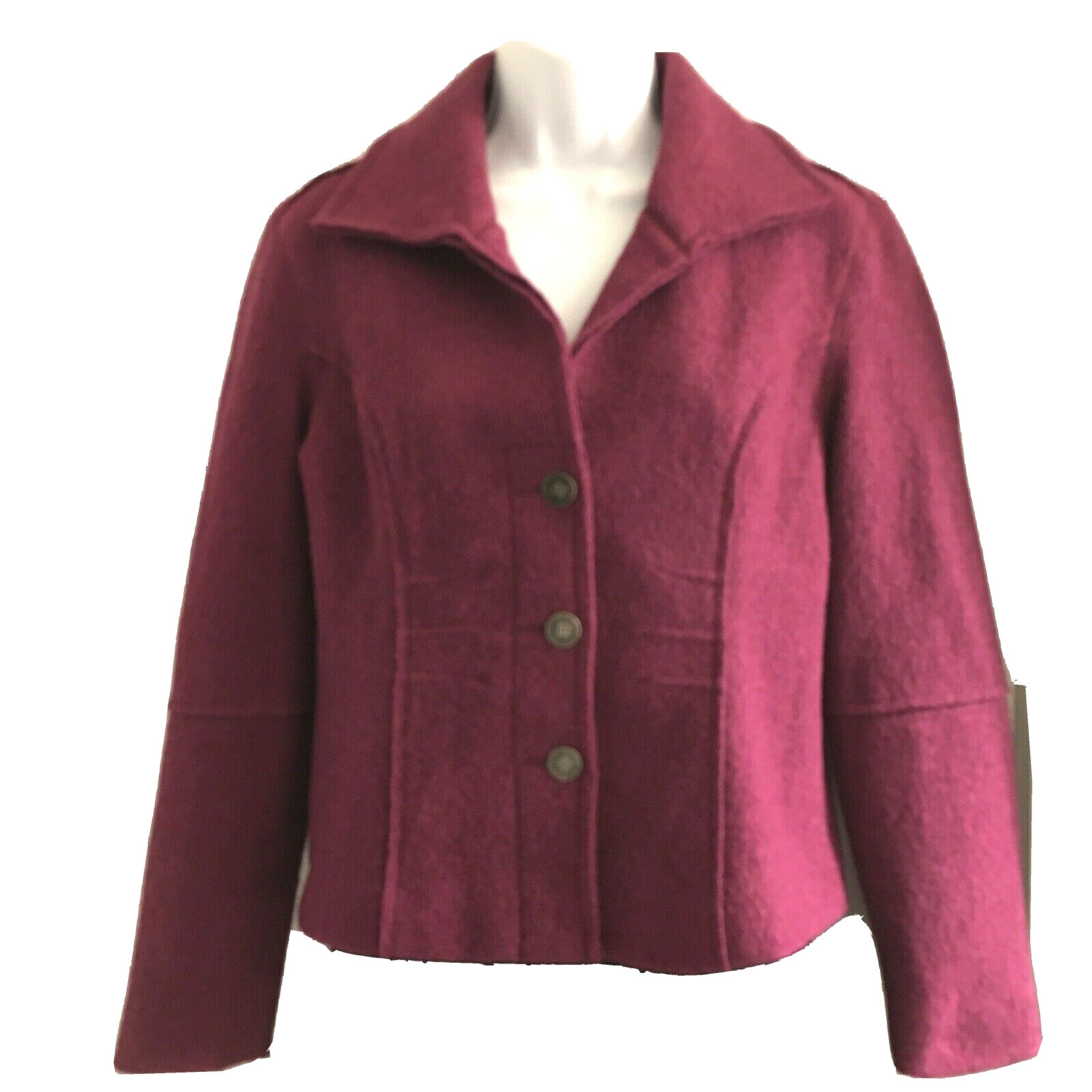 Vintage JG Hook 100 Pure Wool Pea Coat Buttons Size … Gem