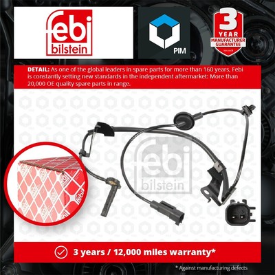 ABS Sensor fits MITSUBISHI OUTLANDER Mk2 2.0D Rear Right 06 to 12 BSY Wheel Febi