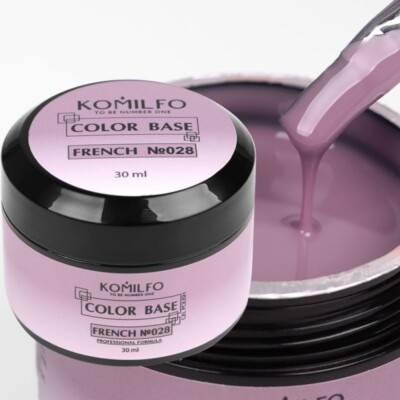 KOMILFO Base Color French Collection Strong & Self-Leveling Gel Easy Application