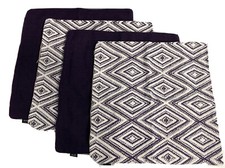 Decorative Throw Pillow Covers Set of 4 Zipper closure Purple 18x18 NEW Set of 4