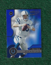 PEYTON MANNING - NFL HOF - 2001 QUANTUM LEAF BASE CARD # 81 - INDIANAPOLIS COLTS
