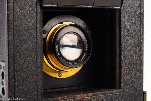 Graflex Auto 4x5 Large Format Camera Accordion Hood 1st Version w Lens V27 - Picture 3 of 8
