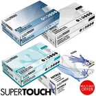 Disposable Vinyl Black Nitrile Latex Gloves Powder Free Clear Blue - 100 Boxed