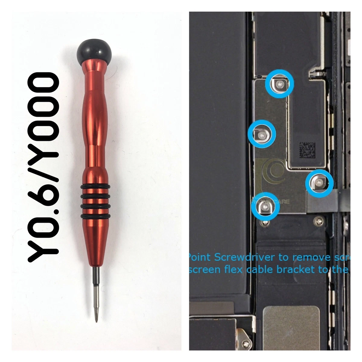 Screw Driver Y0.6mm tri pontos Steel Screwdriver Key Tri wing for iPhone 7 8plus
