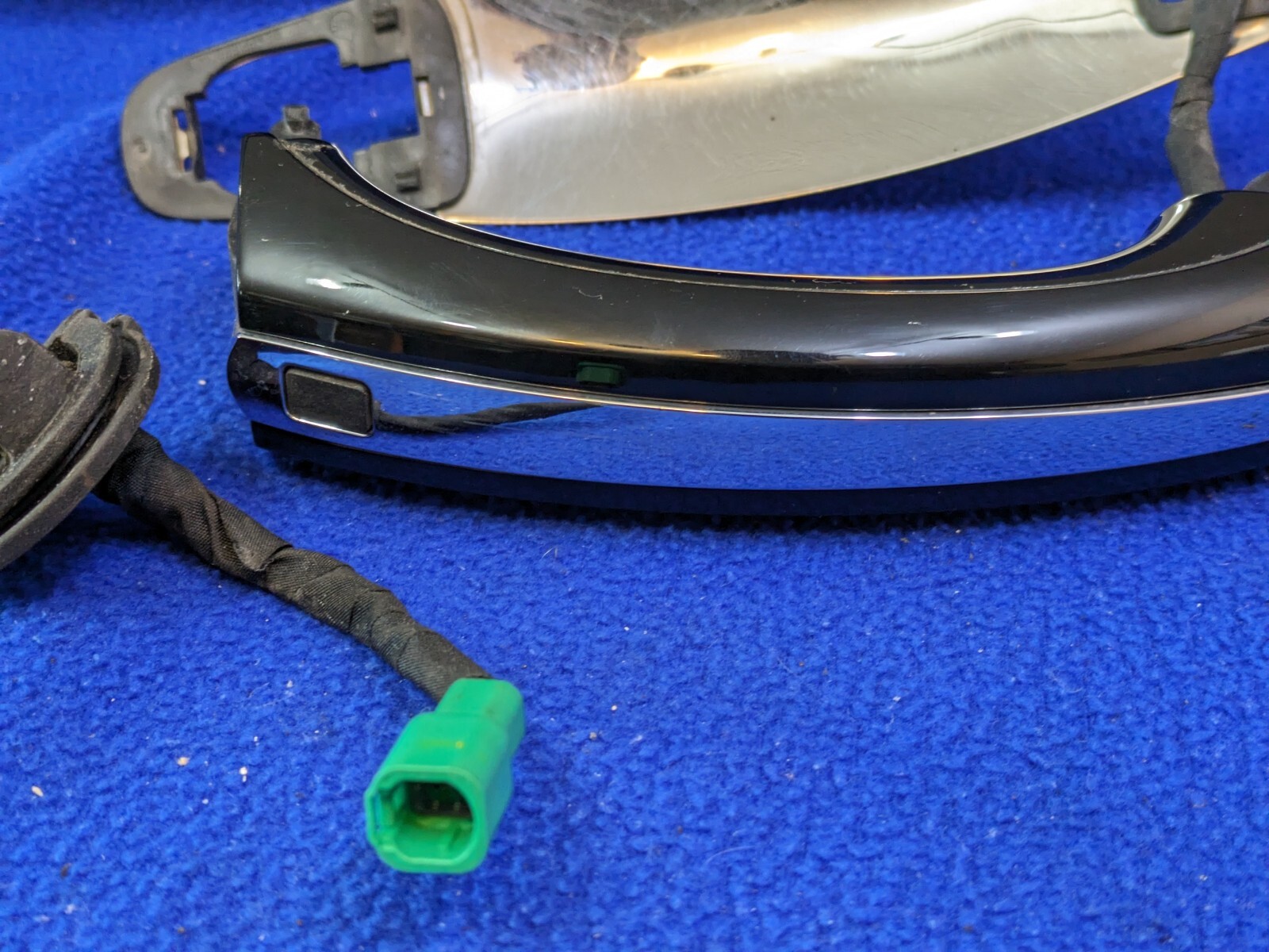black 03-12 Bentley Continental  GT left Side Door Handle Keyless Go OEM spur