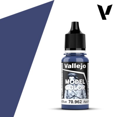 18ml Bottle Flat Blue Model Color Vallejo 70962 Hobby Paint