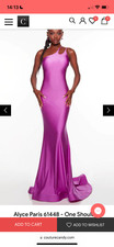 Alyce Paris Asymmetrical Purple Gown