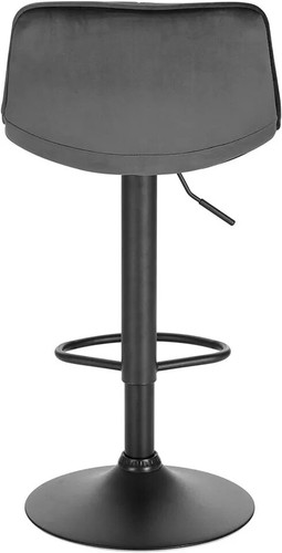 2X Designer Soft Velvet Kitchen Counter Bar Stools Adjustable + Matt Black Base - Picture 14 of 16