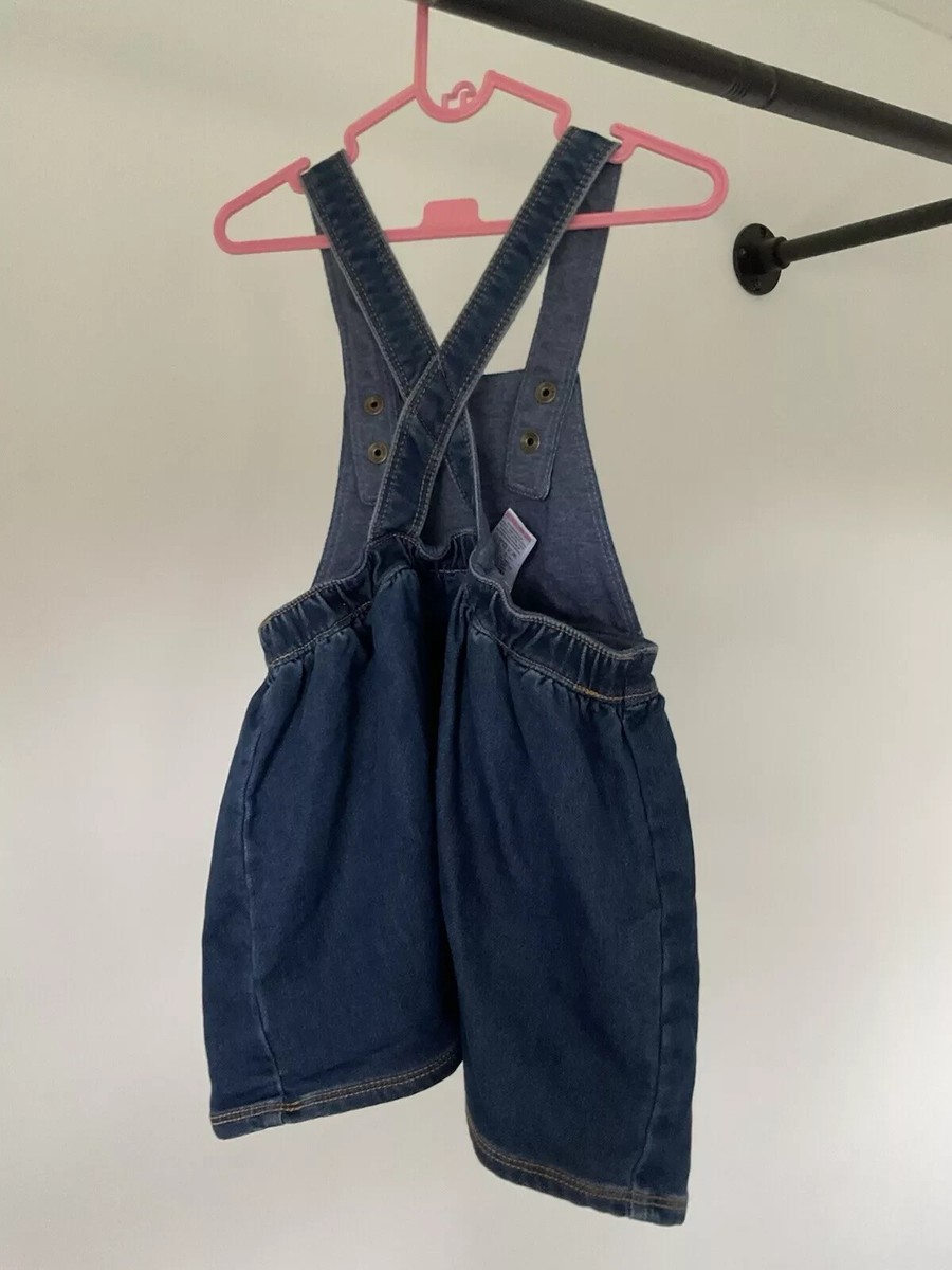 Zara Collaboration Zara Denim Pinafore Dress Next Baby Girl 18-24