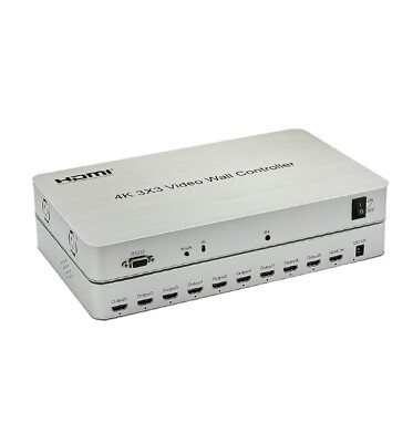4k 3x3 Video Wall Controller, 9 Channels 1 HDMI Input 9 Outputs 13 Display Modes
