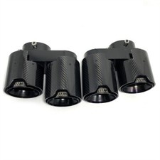 1 Pair Quad Carbon Fiber Exhaust Tip for BMW G05 X5/G06 X6/G07 X7 (2019+)