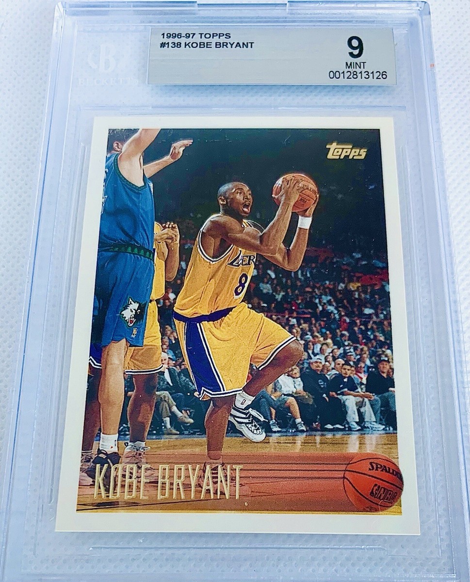 NBAカードKOBE BRYANT RC 1996 - 1997 Topps Kobe Bryant RC Rookie Card BGS 9 Mint Beauty