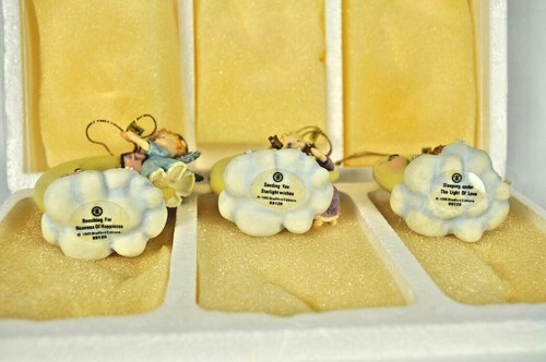 Heaven's Little Helpers Ornaments Set of 3 First Set of Series #7572A Bradford - Bild 3 von 6