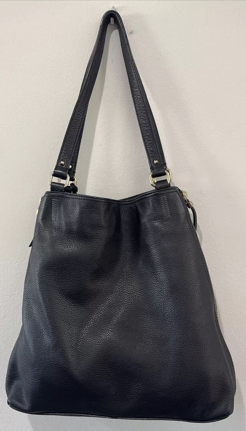 Stella & Dot The Switch Large Vintage Leather Python Shoulder Bag 