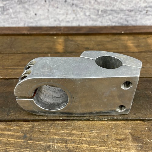 Haro Fusion Stem Old School BMX Threadless 1 1/8 in 22.2 mm 1990s Silver PARTS - Picture 3 of 11