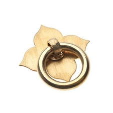 1pc 1.89"x1.69" Vintage Farmhouse Style Hardware Drawer Pull Cabinet Brass