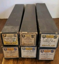 Vintage US Music Mixed Player Piano Word-Roll Regular Lot of 6