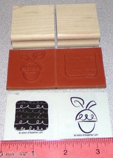 Acorn Nut 2pc Rubber Stamp Singles New Unmounted by Stampin Up Little Layers II