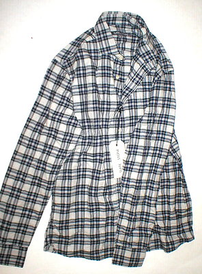 New Mens NWT Slate & Stone Button Down Shirt Dark Navy Blue Gray M Designer Wool