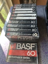 11 BASF Cassettes 60 Audio Tape Used Blank Performance Series