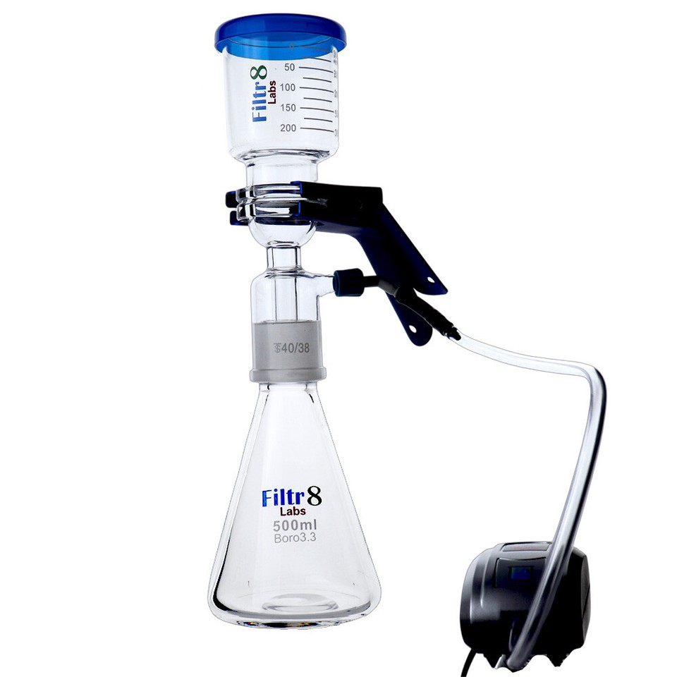 Kit Filtration Sous Vide Labo Avec Pompe - Fiole Verre Borosilicate 500/1000ml