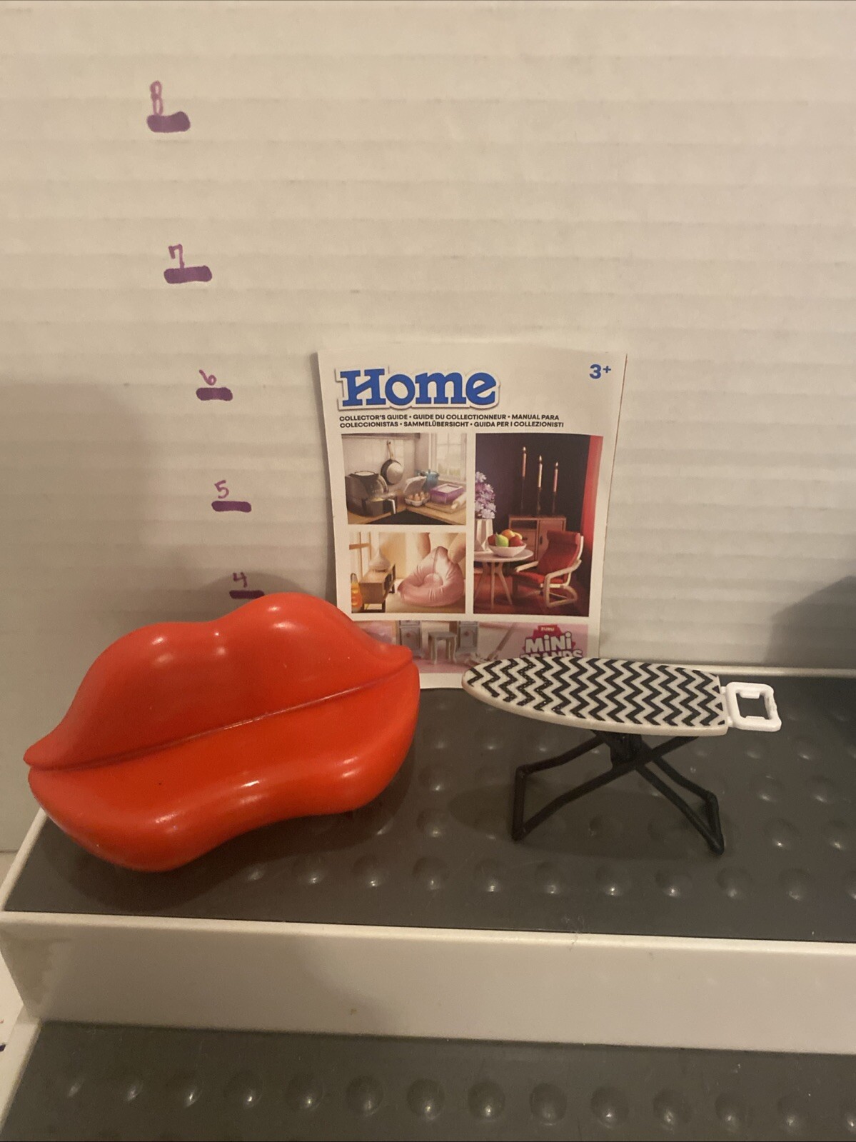 Zuru Mini Brands Home Red Lip Sofa & Ironing Board Miniature-image