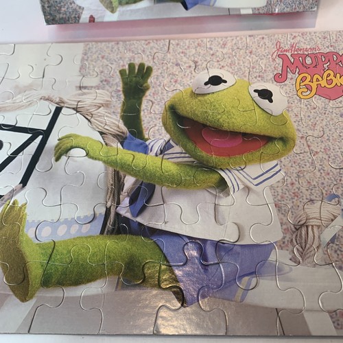 Vintage Jim Henson Muppet Babies Baby Kermit Jigsaw Puzzle 44772 From 1984 - Picture 6 of 12