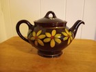 Vintage Hamilton Royal Canadian Art Pottery Ceramics Floral Teapot — photo 2