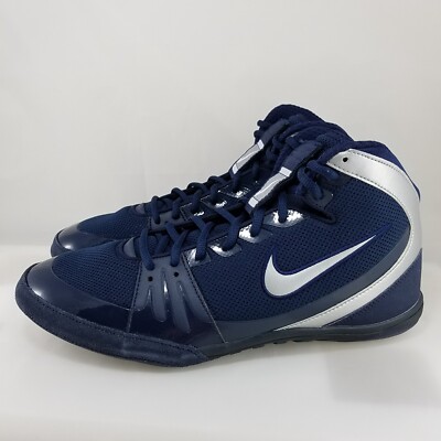 NEW Men's Size 12 Nike Freek LE 'Obsidian Metallic Silver' Wrestling 316403-400
