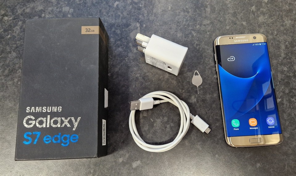 Samsung Galaxy S7 Edge 32GB Gold Platinum (Unlocked) Smartphone eBay