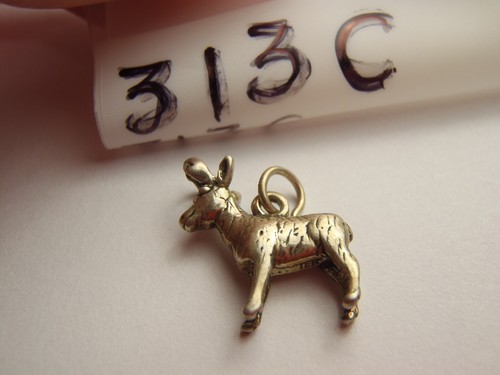 ANTELOPE .925 Sterling Silver 3-D Charm Pendant Animal Deer - Picture 16 of 18