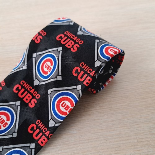 CHICAGO CUBS HERREN KRAWATTE/KRAWATTE, SCHWARZ, VINTAGE, MLB BASEBALL/RM SPORT - Bild 4 von 9
