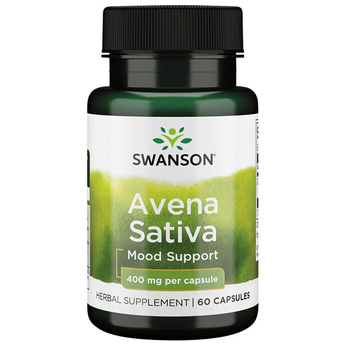 Swanson Full Spectrum Avena Sativa (Зеленая овсяная трава) в капсулах, 400 мг, 60 штук