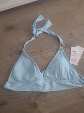 Lilly Pulitzer Seelie Halter Bikini Top Hydra Blue NWT SIZE 8