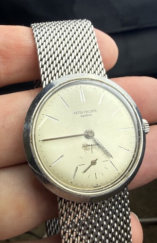 Men’s Patek Philippe 1959 ref 3418 A Stainless Steel Estate find As-is Vintage
